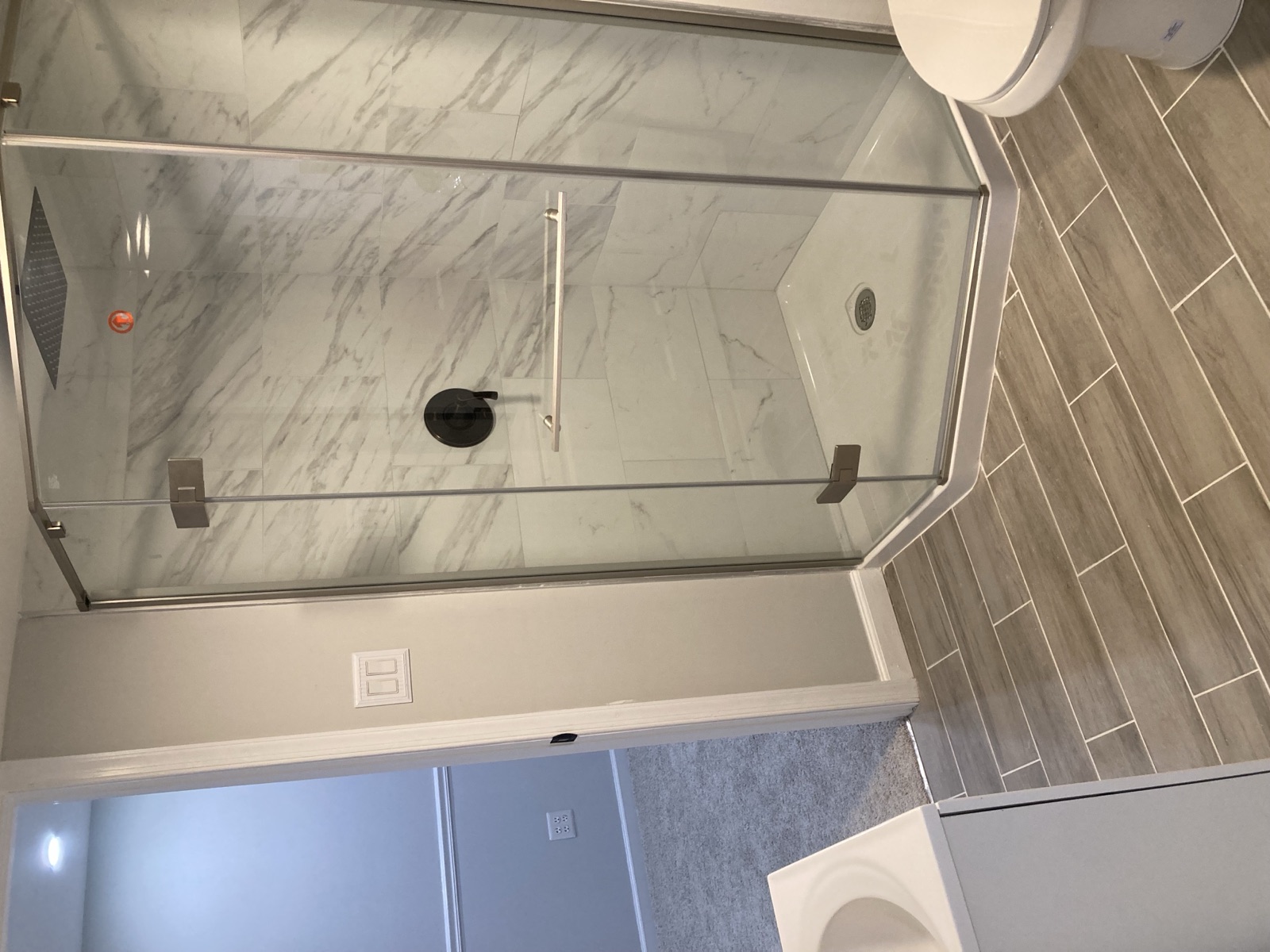Tiled shower and bathroom renovation
