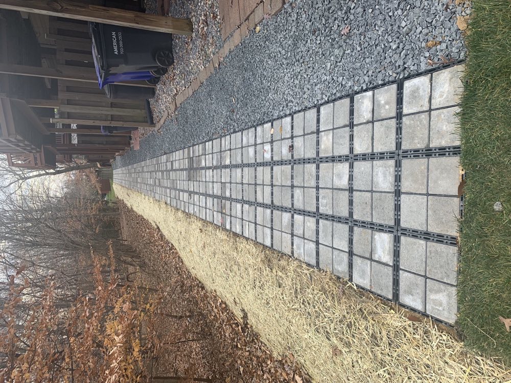 Residential channel drain and permeable paver drainage system
