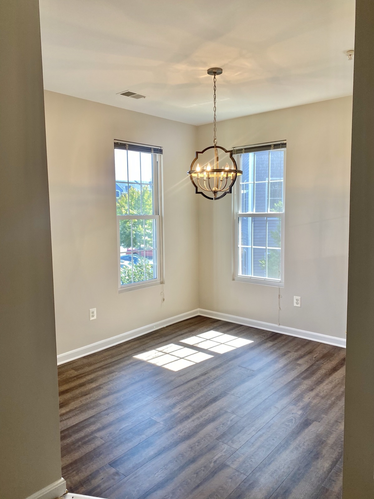 Interior paint, trim, flooring, and lighting