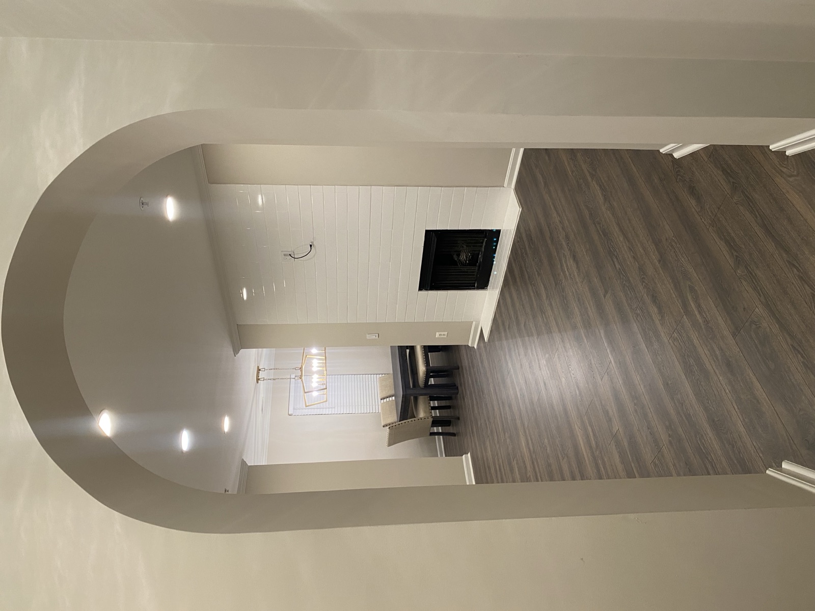 Lighting, flooring, paint, and architectural finish work